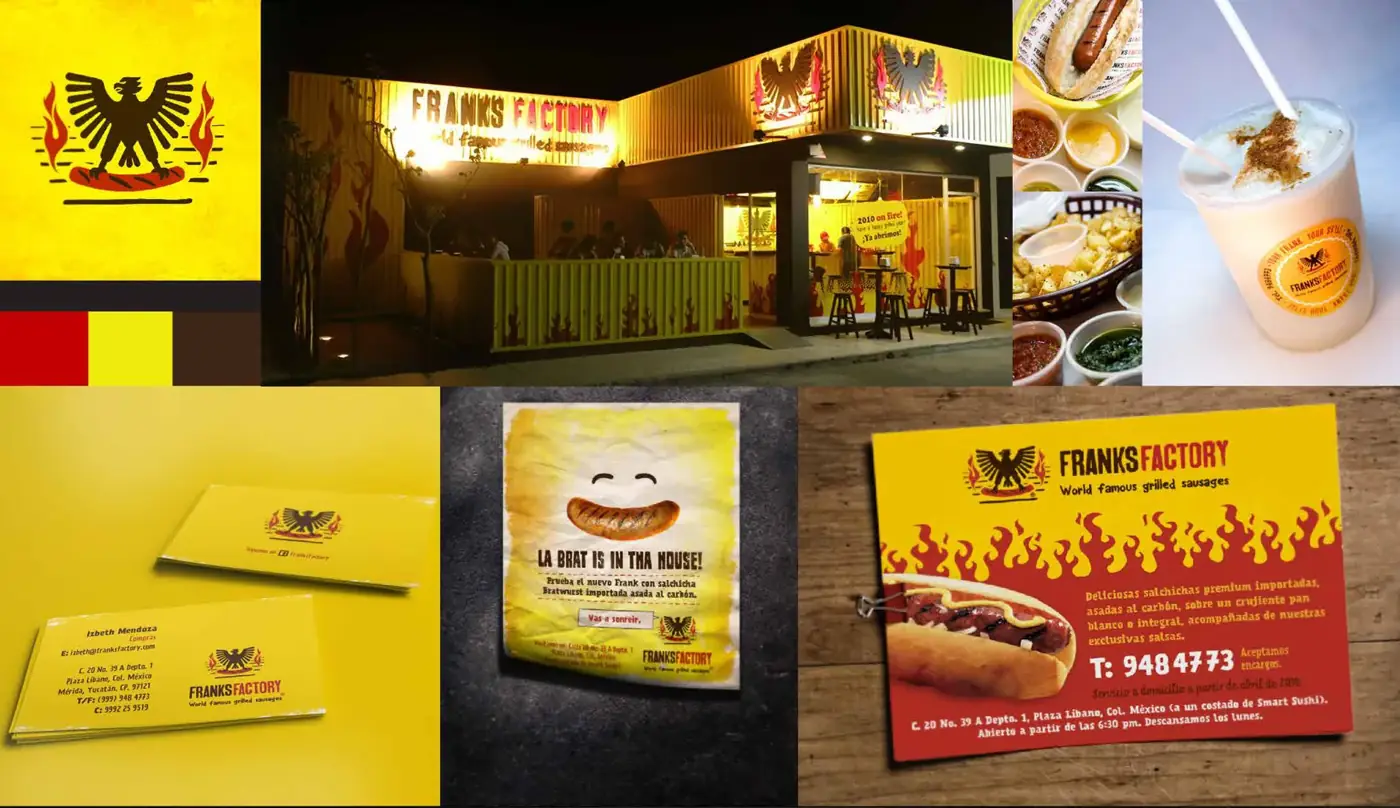 Franks Factory: Naming, branding y ambientación